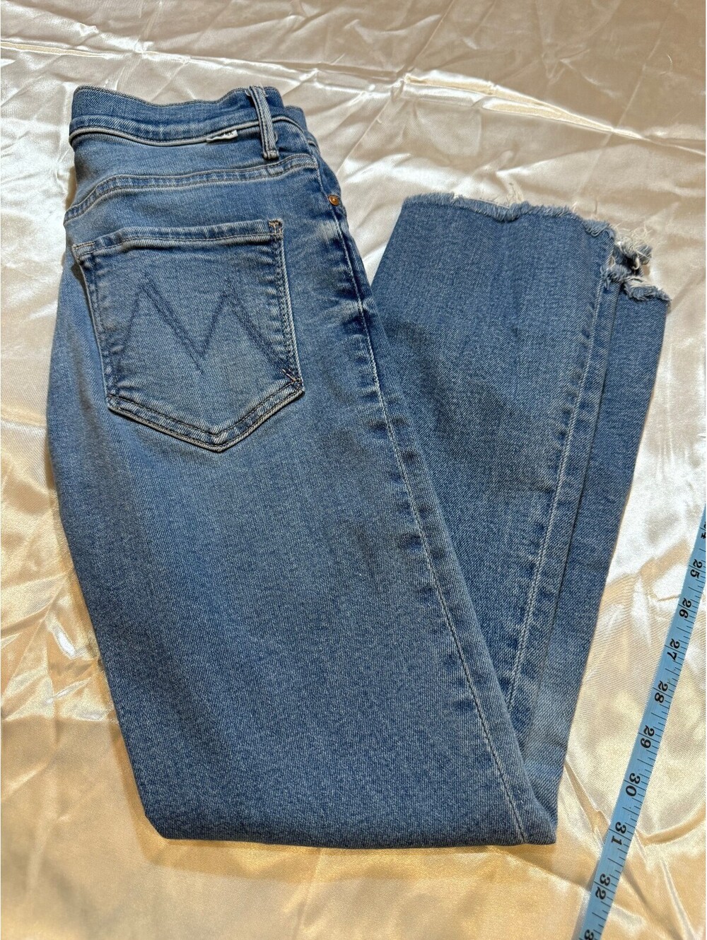 Mother The Insider Crop Step Fray Jeans Size 26